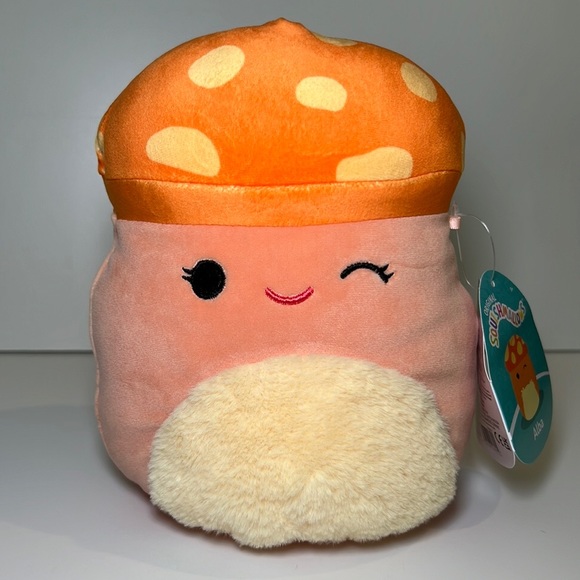 Squishmallows Alba the Mushroom Stuffed Plush 8" - Picture 1 of 9